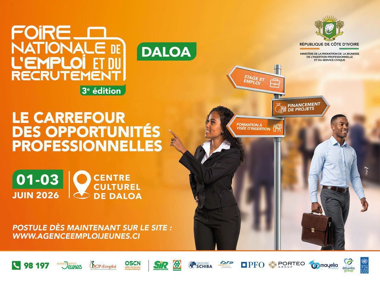 FNER : la Foire de l'emploi arrive à Daloa du 1er au 3 juin