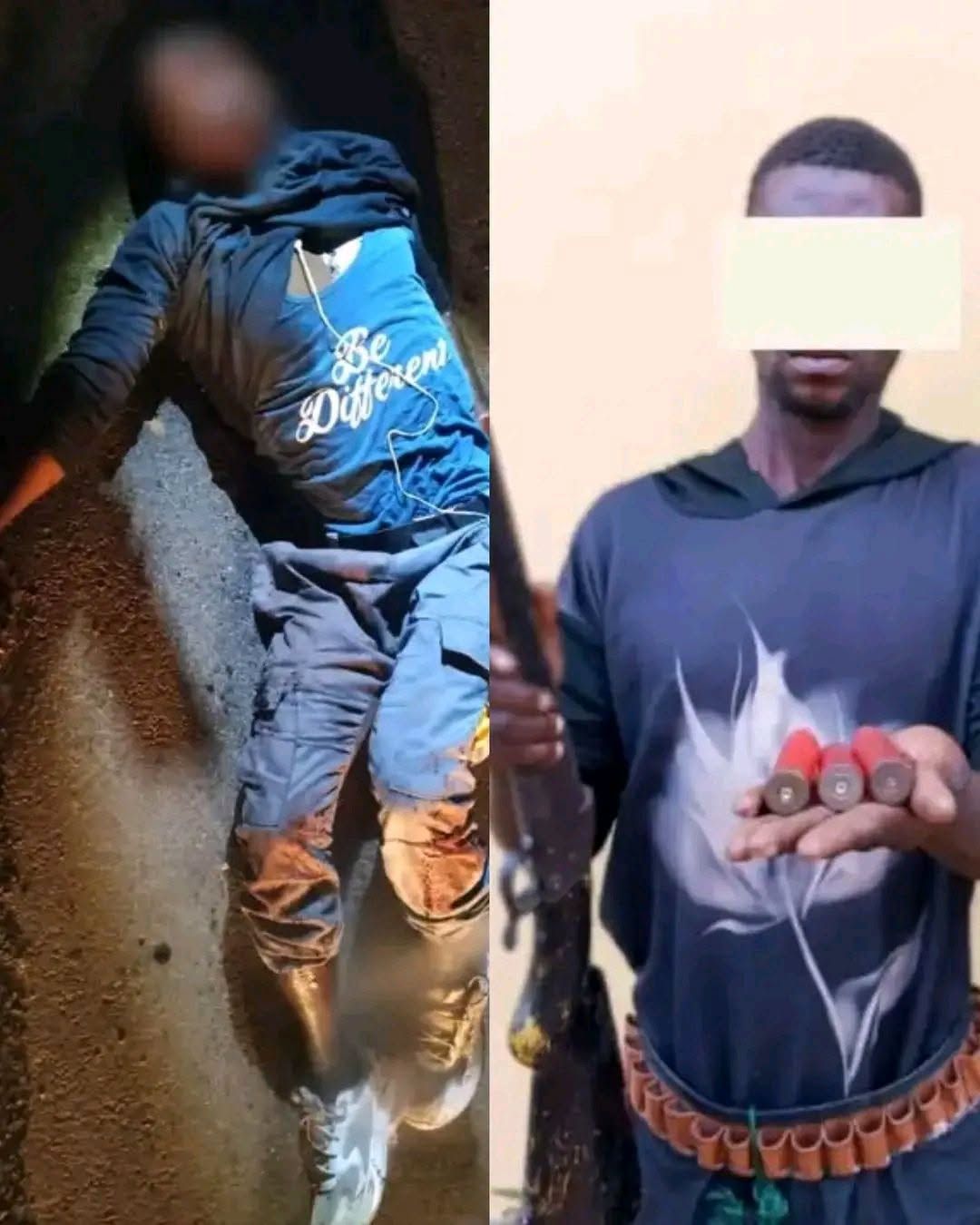 Scène de crime à proximité du campement de Béfla à Daloa, où un homme a été tué par balle.