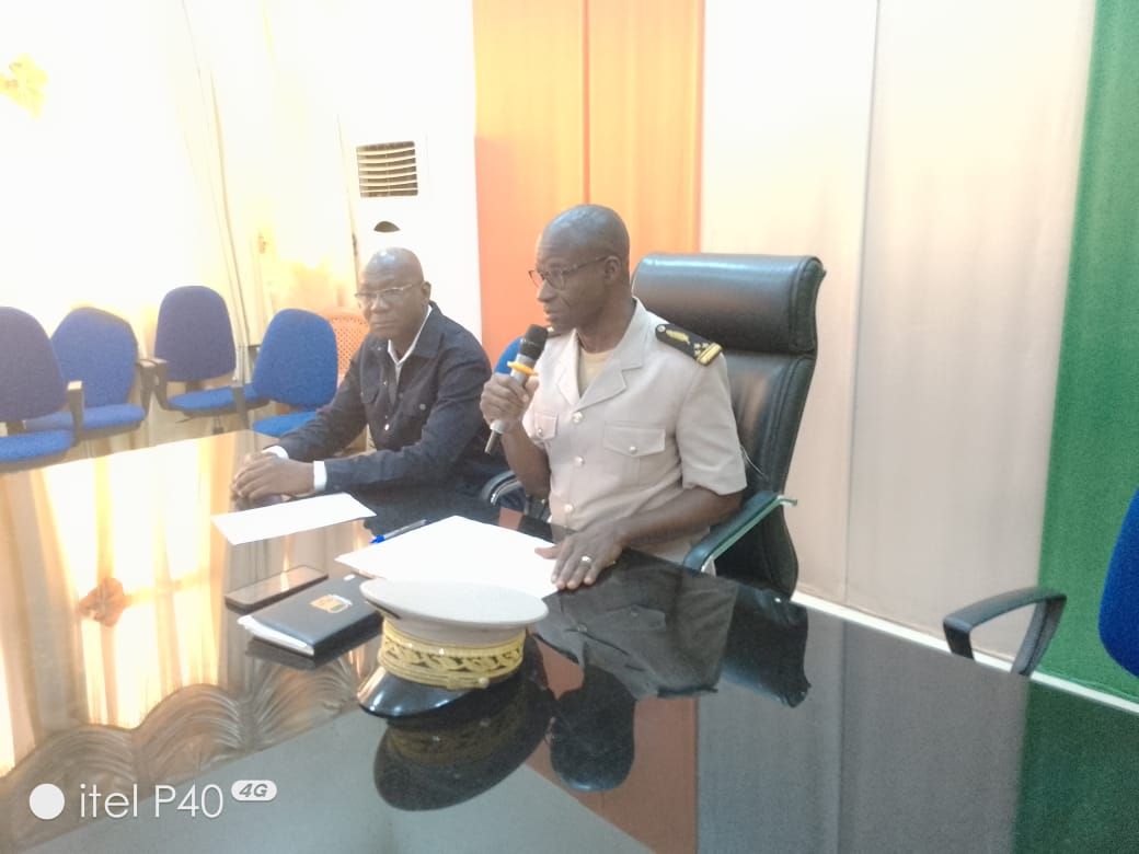 Tall Fousseni, président du conseil d'administration de l'ONG CLUCOD, lors de l'atelier sur l'interdiction de fumer à Daloa.