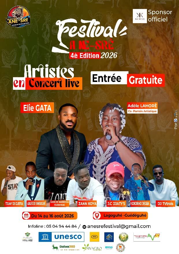 Daloa : La 4e édition du Festival ANE-SRÊ ouvre ses portes ce vendredi