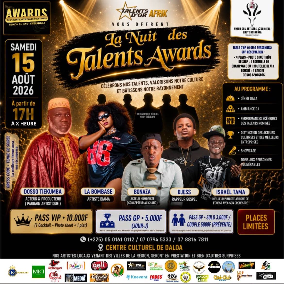 La Nuit des Talents Awards (Édition 2026)