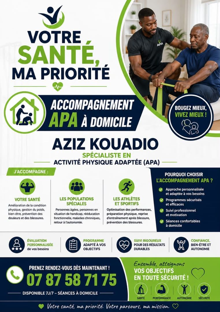 Logo Aziz Kouadio - Activité physique adaptée