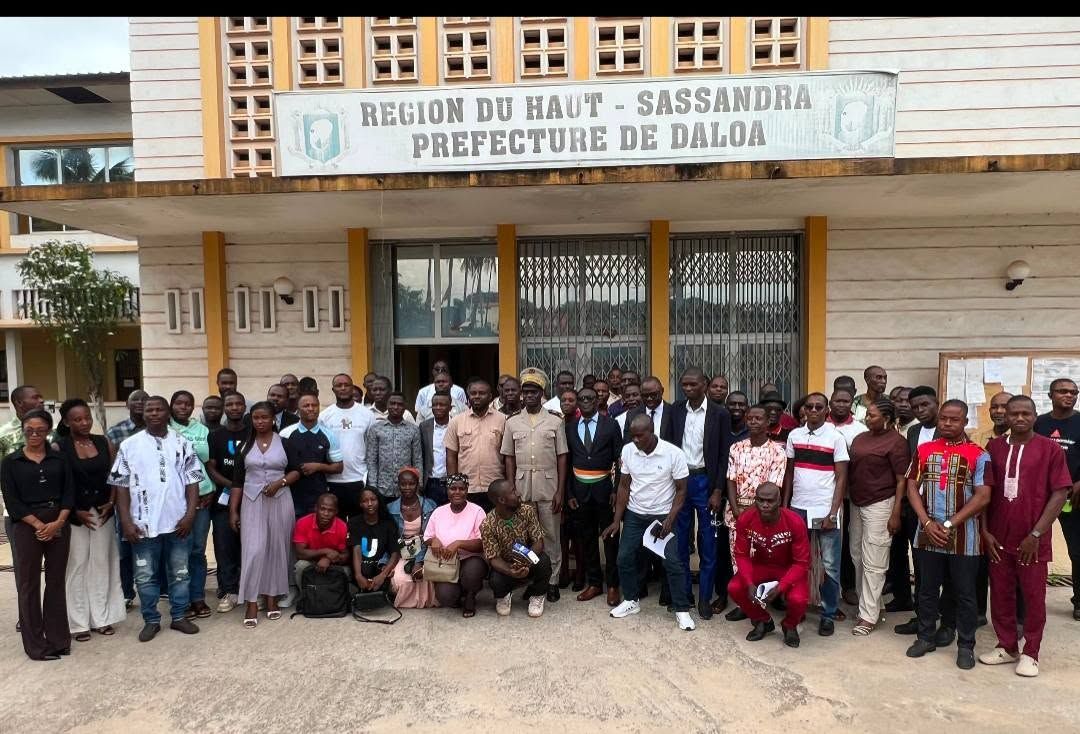 Consultation régionale de la jeunesse du Haut-Sassandra pour le PND 2026-2030 à Daloa.