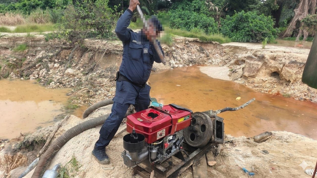 Issia : démantèlement de quatre sites d'orpaillage clandestin
