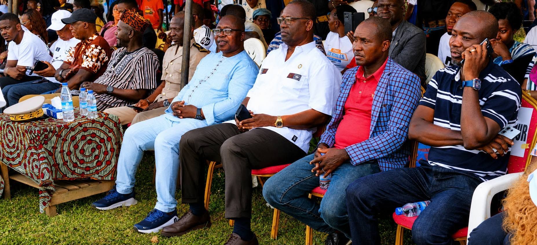 Lancement officiel de la Bédiala League 2026 à Bédiala, en présence des autorités administratives et politiques.