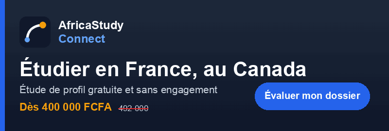 AfricaStudy Connect, étude de profil gratuite pour étudier en France ou au Canada